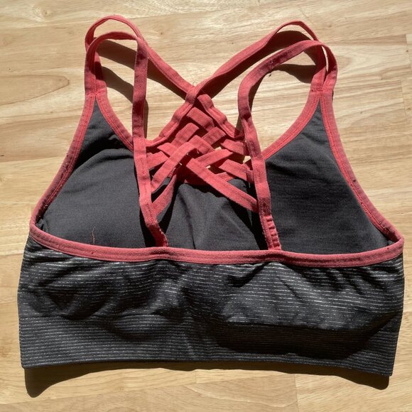 Pink and gray sports bra - Picture 2 of 2